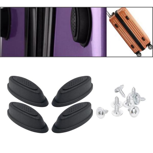 2x ラゲッジブラケットサイドフィート、ラゲッジボトムスタッドスタンド、ブラックフィートパッド、交換用、ラゲッジボトムサイドスタンドフィート