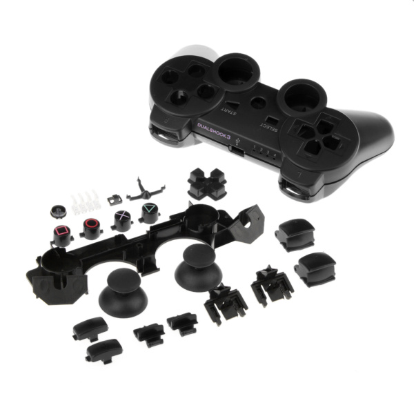 ノー 品 PS3対応 コントローラの代替フルケース+アクセサ(20枚)