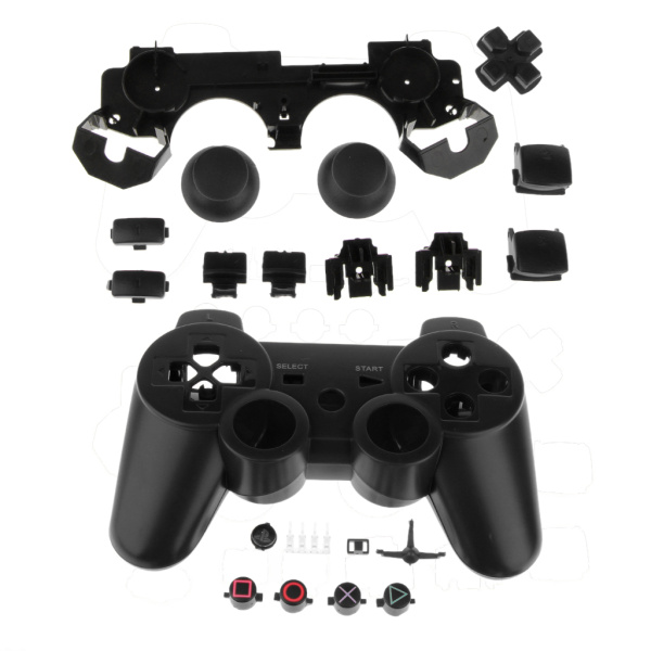 ノー 品 PS3対応 コントローラの代替フルケース+アクセサ(20枚)