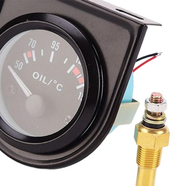 ノー 品 オートバイ 車用  デジタル電気油温計 インジケーター 温度表示 12V