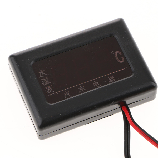 センサー17mmのための12V-24V車LCDのデジタル水温温度ゲージメーター