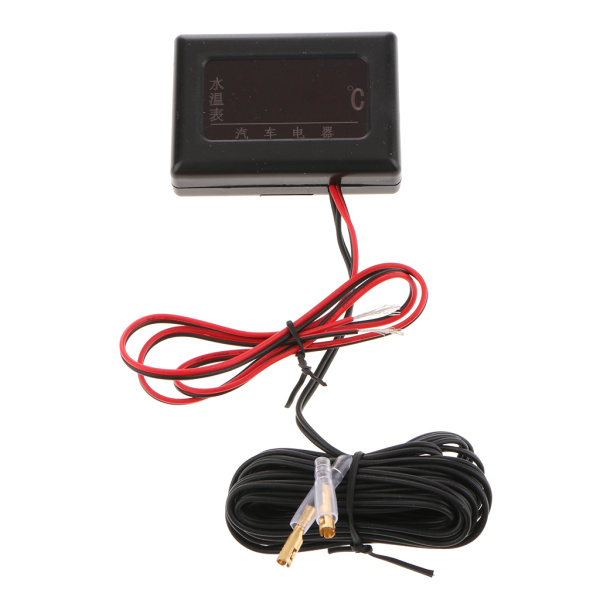 センサー21mmのための12V-24V車LCDのデジタル水温の温度ゲージ・メーター