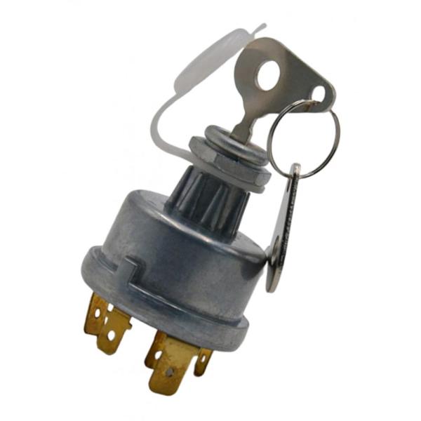 Luc670 128SA用2キー付き4ピン12V / 24V金属トラクターイグニッションスイッチ
