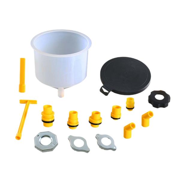 15x 汎用漏れ防止クーラントファンネルセット アダプター付き 車両アクセサリー プロ仕様 簡単取り付け ラジエーターブリーダーセット