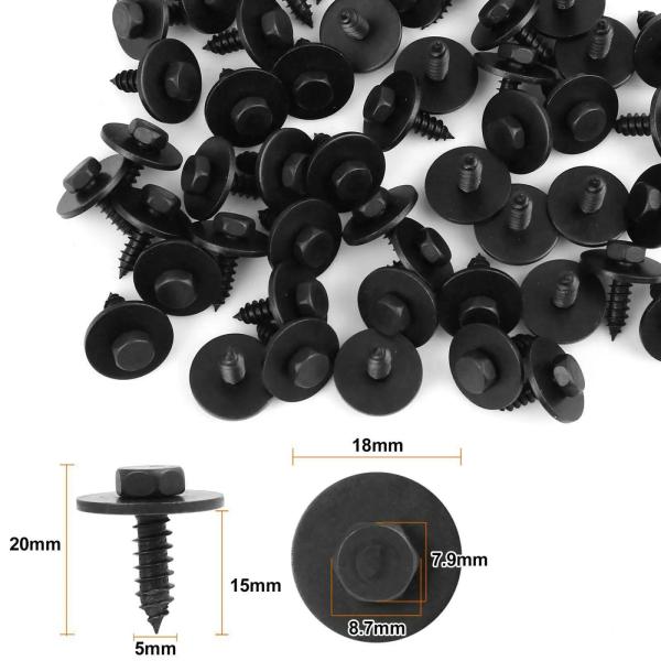 20個 六角ネジ マッドガード 07147129160 カーアクセサリー プレミアム エンジンカバー交換用 F10 x5