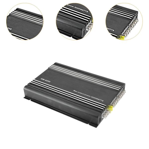 4チャンネル 12V カーパワーアンプ オーディオシステム 強化されたオーディオ体験 5200W 出力パワー カーステレオプロセッサ オーディオプレー