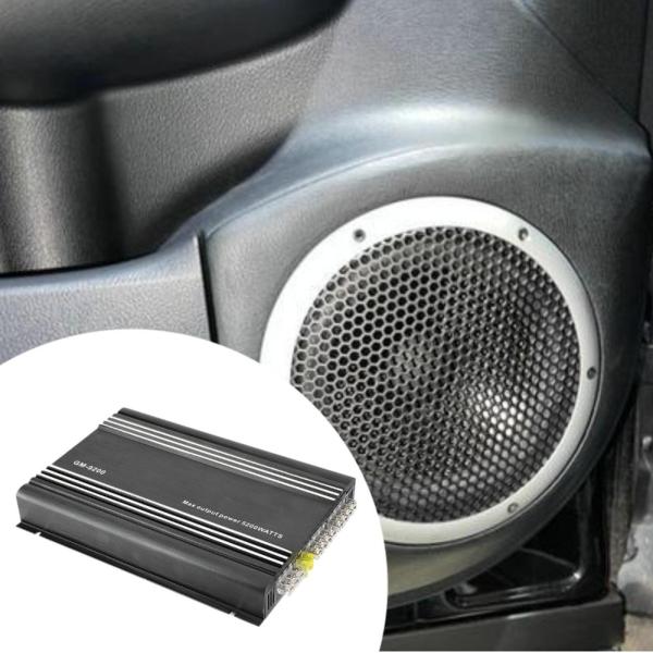 4チャンネル 12V カーパワーアンプ オーディオシステム 強化されたオーディオ体験 5200W 出力パワー カーステレオプロセッサ オーディオプレー