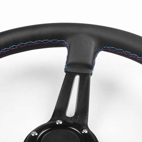 ゲーミングステアリングホイール レースステアリングホイール アルミスポーク PC用 コンフォートコントローラーアタッチメント 直径35cm レースホイ
