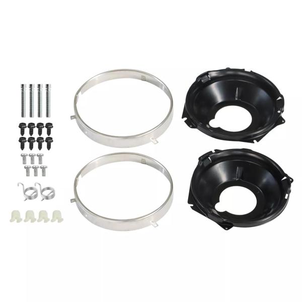 28x ヘッドランプ保持リング マウントバケットキット Lsot001045A スペアパーツ に適用 II 1968 自動マウントハードウェアの交換