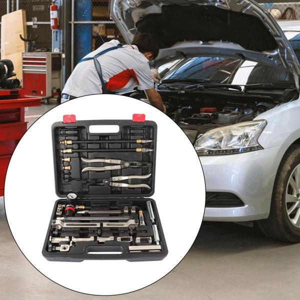 バルブスプリングリムーバーインストーラーステムシールリムーバーインストーラーツールセット交換用汎用車エンジンバルブスプリングコンプレッサー