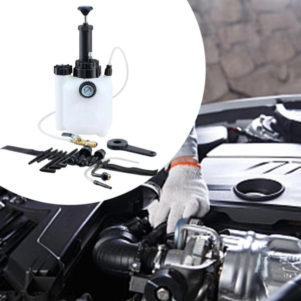 3L ブレーキブリーダーキット ブレーキフルード抽出器 1人用 ユニバーサル 手動ブレーキブリーダーフルードポンプ オイル交換ブリーディングツール