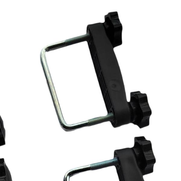 4個汎用Uボルトルーフラッククランプルーフラック荷物キャリアアクセサリー内径8cm