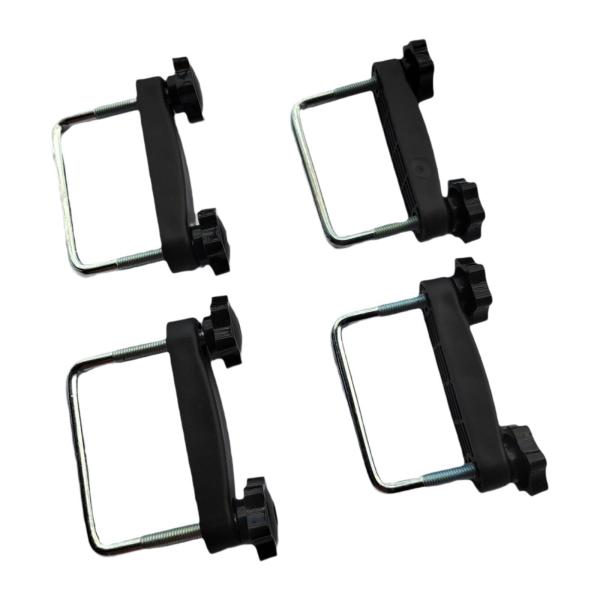 4個汎用Uボルトルーフラッククランプルーフラック荷物キャリアアクセサリー内径8cm