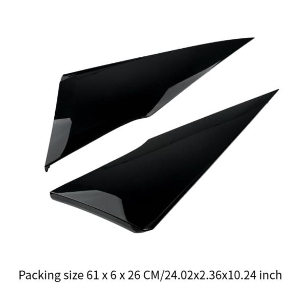 リアクォーターモールディング リア三角カバープレート 簡単取り付け スペアメンテナンス 62505-47012 に適用 2016-2021 2個