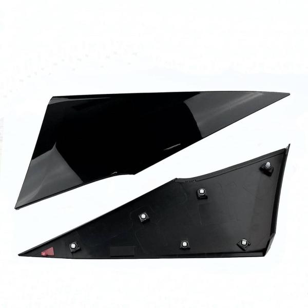 リアクォーターモールディング リア三角カバープレート 簡単取り付け スペアメンテナンス 62505-47012 に適用 2016-2021 2個