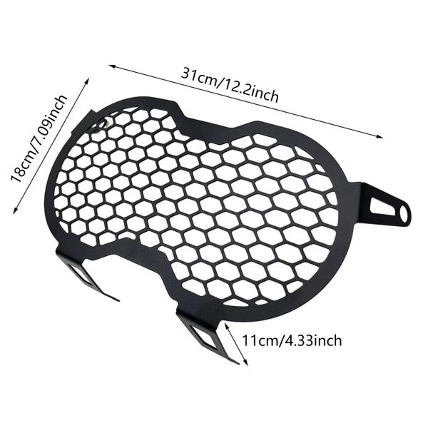 オートバイのヘッドライトグリルフロントヘッドライトプロテクターアクセサリー簡単なインストールメッシュヘッドライトプロテクター砂漠 x