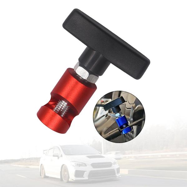 車のボンネットショックプロップロッドツールクランプ軽量丈夫なストラットリテーナー穴なし底レッド