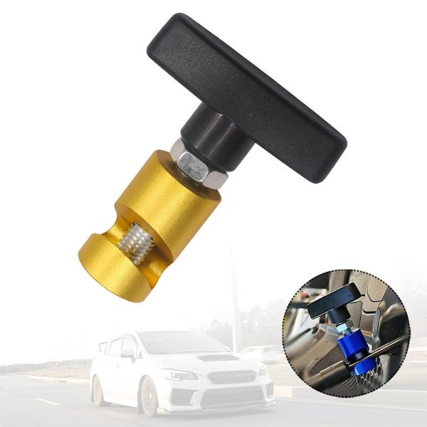 車のボンネットショックプロップロッドツールクランプ軽量頑丈なストラットリテーナー穴なしゴールデン