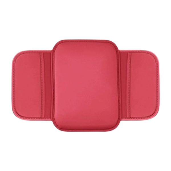 車のセンターコンソールカバー ユニバーサル自動車アームレストカバー 車 SUV セダン用 赤