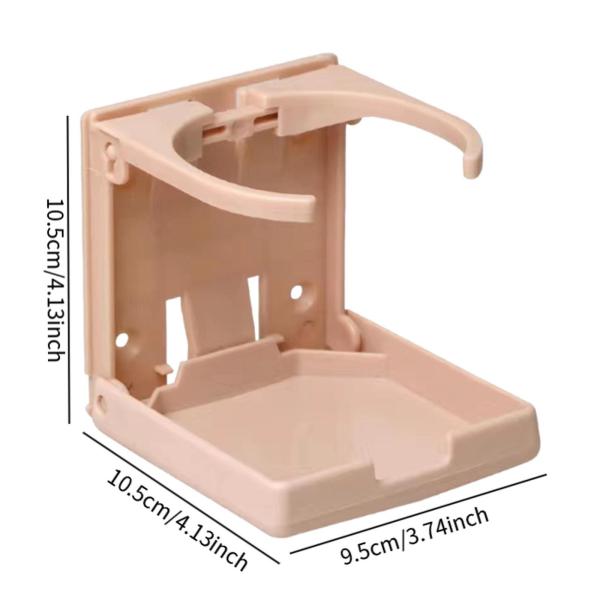 調節可能折りたたみ式車用ドリンクホルダーカップラック 家庭用マリンボート用 ベージュ
