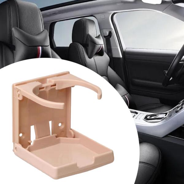 調節可能折りたたみ式車用ドリンクホルダーカップラック 家庭用マリンボート用 ベージュ