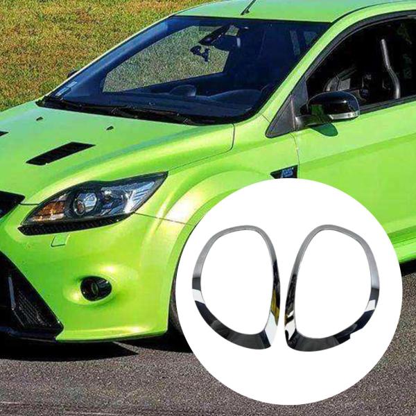 2ピース/個ヘッドライトランプカバートリムヘッドライトベゼル51137388118 F60用サラウンド保持プロフェッショナル頑丈