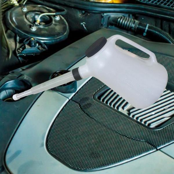 注ぎ口付きオイルジャグ オイル計量容器 ガレージ 自動車ガレージ用 5L