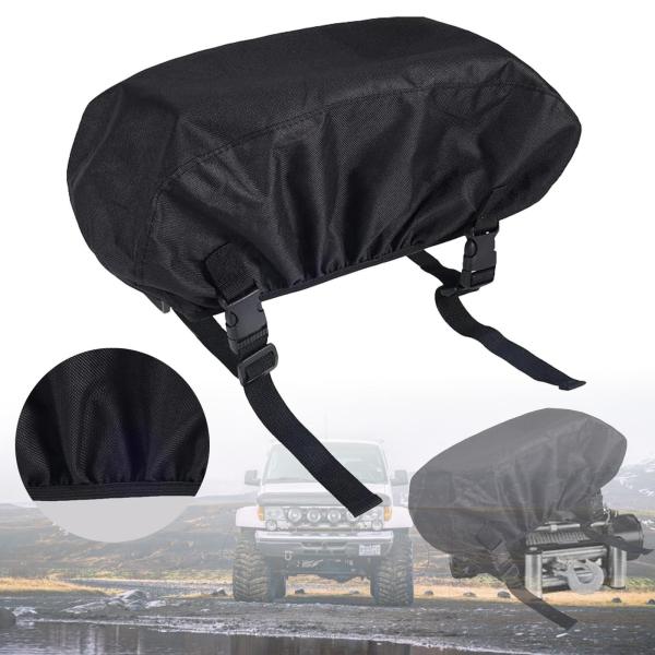 車用ウインチカバー トレーラー用ウインチカバー 伸縮のある底部 電動調節可能なストラップ 防塵 耐裂 保護