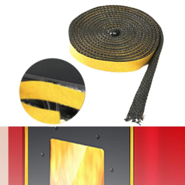 3mm×25mm×200cm ストーブシーリングコード ストーブ窓ガラスガスケットテープ 粘着性