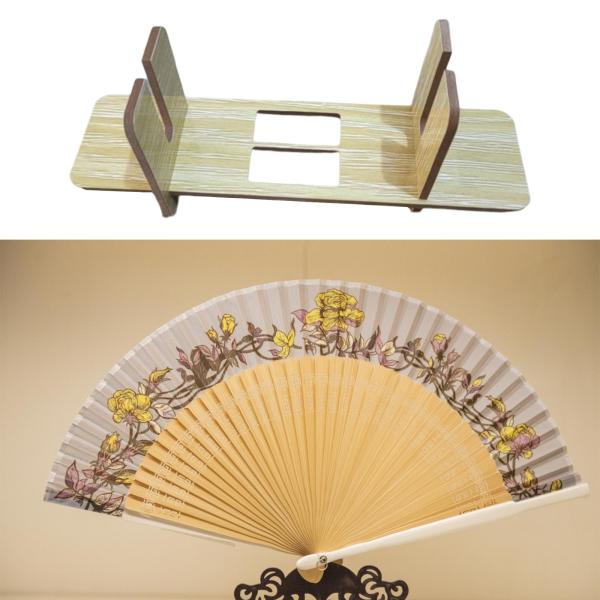 扇子スタンドホルダー 手持ちファンホルダー 装飾シンプルなファンラック 手持ちファンディスプレイベース ホテル卓上 結婚式の寝室の装飾用
