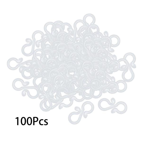 100 個のシャワーカーテンフック装飾シャワーカーテンリング庭のクリスマスライト寮 S 字型フック農家のお祝い