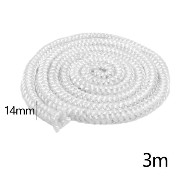 14mm×3m ストーブガスケット 薪ストーブ ガスケット ロープ シール 暖炉 シール ロープ