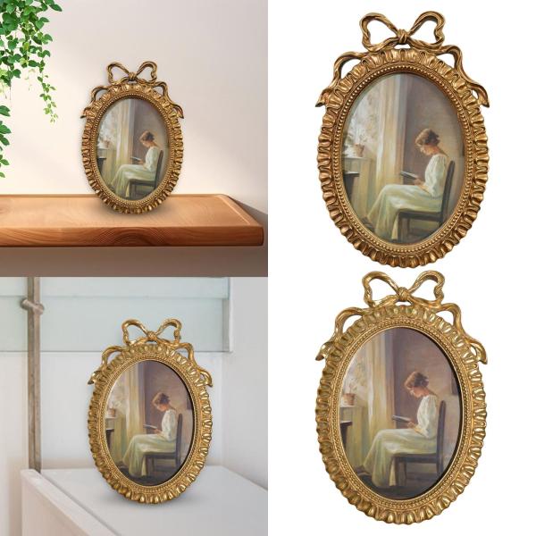 ゴールデン 額縁 装飾的な額縁 楕円形 アンティークフレーム