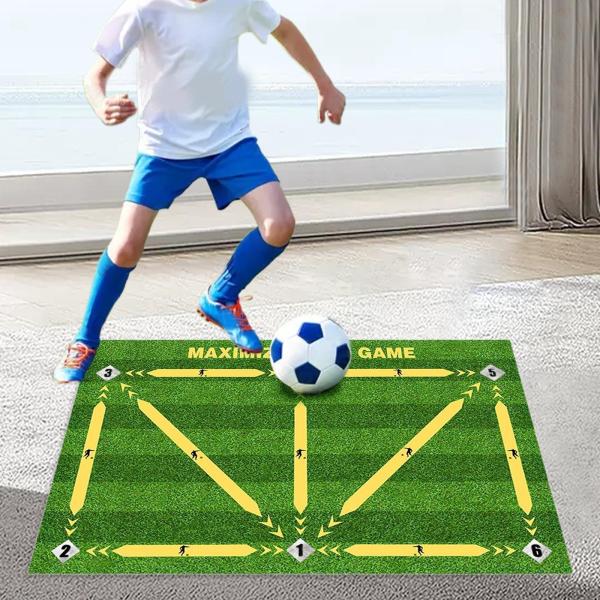 60cm×90cm サッカートレーニングマット フットボールトレーニングマットラグ フットボールトレーニング用小道具