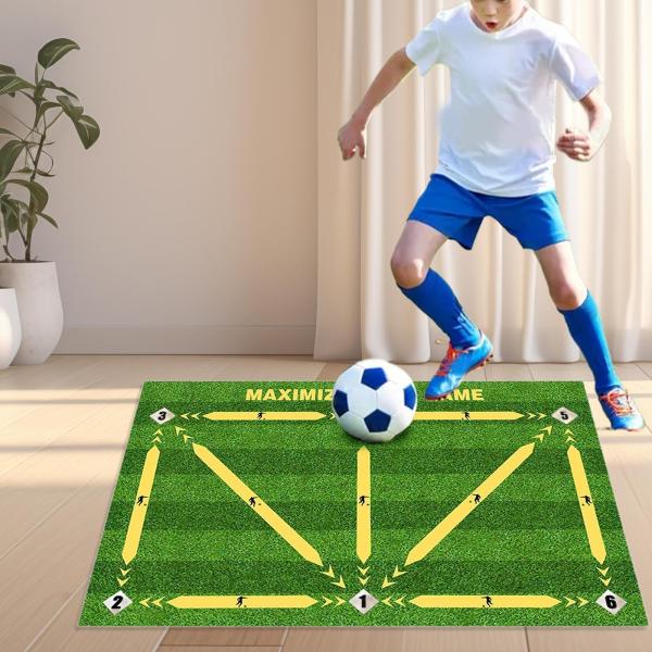 60cm×90cm サッカートレーニングマット フットボールトレーニングマットラグ フットボールトレーニング用小道具