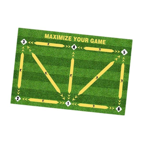 60cm×90cm サッカートレーニングマット フットボールトレーニングマットラグ フットボールトレーニング用小道具