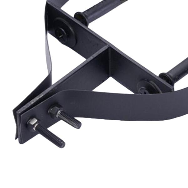 5インチ 煙突パイプブラケット 家庭用 金属吊り下げ固定 ストーブパイプハンガー ブラック