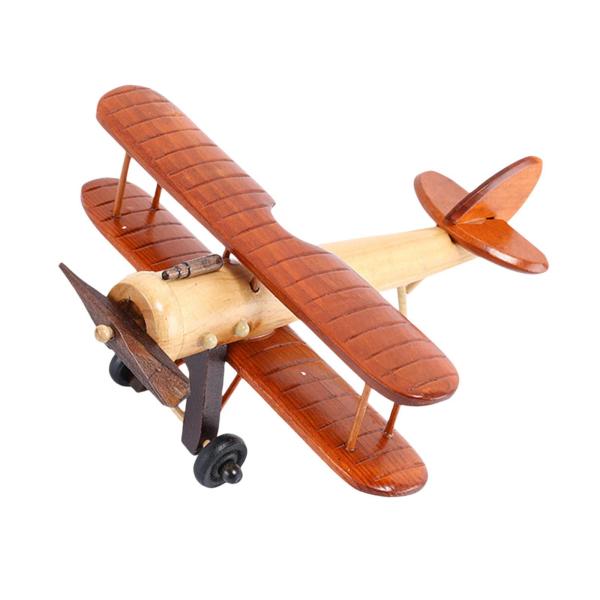 木製飛行機モデル 面白い3D飛行機装飾 テーブルトップ 棚 オフィス用