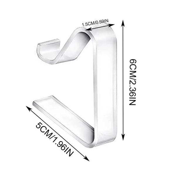 60個のテーブルクロスクリップホルダーは、屋内屋外キッチン6x5x1.5 cmに会うために安定しています