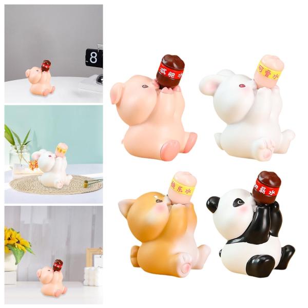 動物の彫像 かわいい動物モデルフィギュア キャビネット用 バレンタインギフト 誕生日 豚