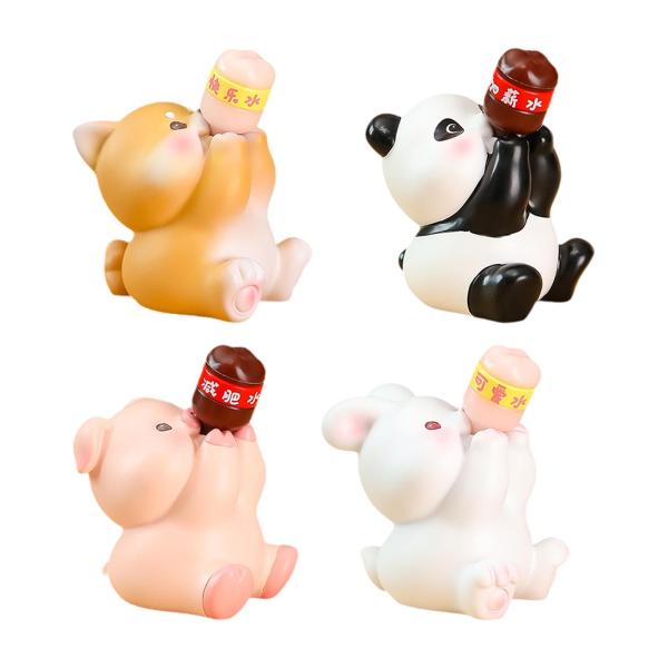 動物の彫像 かわいい動物モデルフィギュア キャビネット用 バレンタインギフト 誕生日 豚