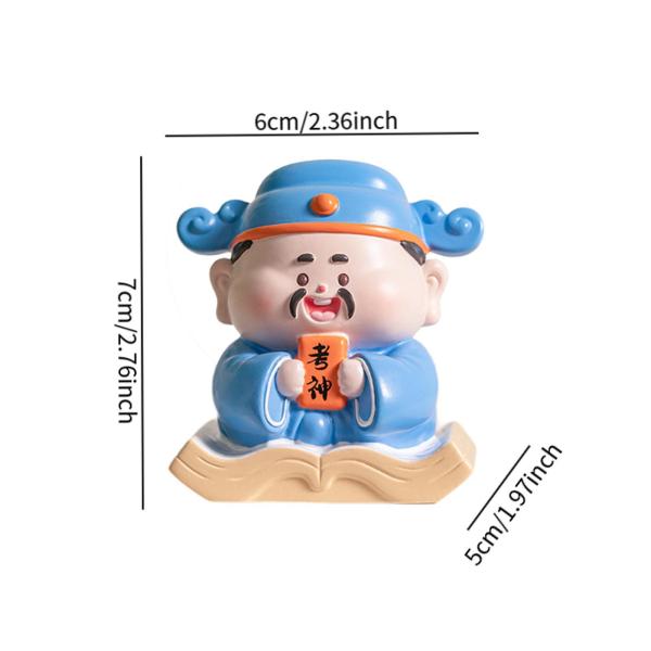 中国の神人像装飾像収集可能な理想的なギフトポータブルデスクトップ彫刻風水装飾