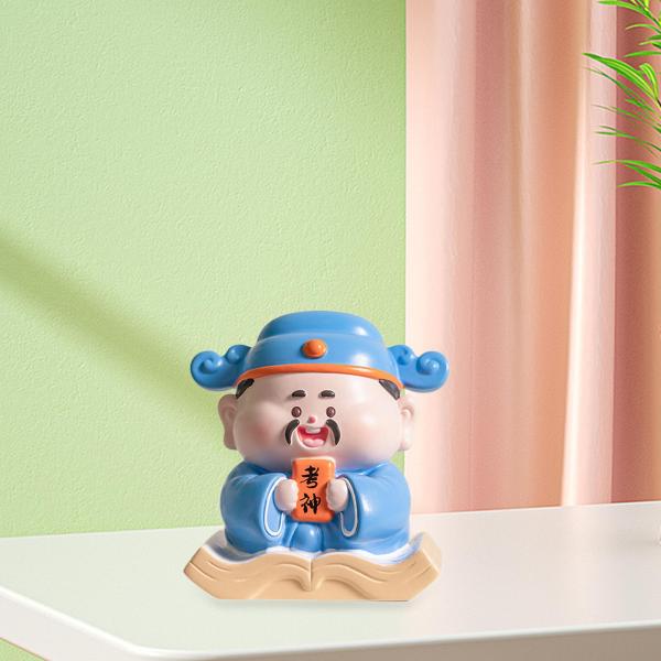 中国の神人像装飾像収集可能な理想的なギフトポータブルデスクトップ彫刻風水装飾