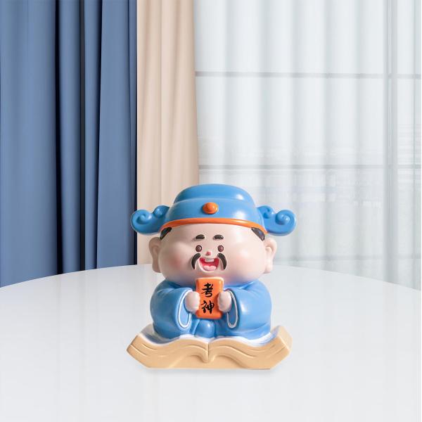 中国の神人像装飾像収集可能な理想的なギフトポータブルデスクトップ彫刻風水装飾