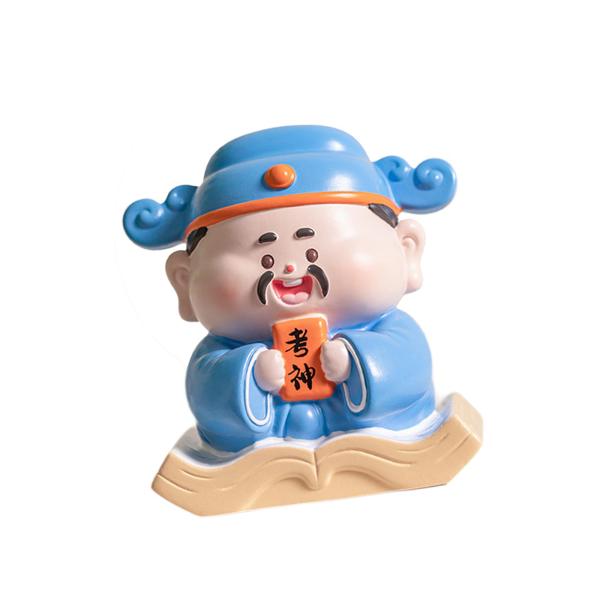 中国の神人像装飾像収集可能な理想的なギフトポータブルデスクトップ彫刻風水装飾