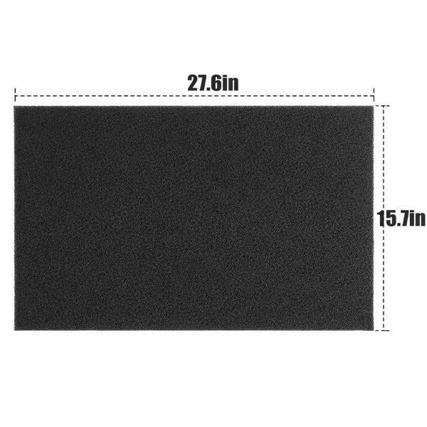 エアコンフィルター 空気清浄フィルター 窓型エアコン用 ブラック 再利用可能 70cm×40cm