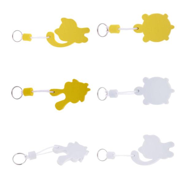 うさぎの白 フローティングキーリング 浮遊キーリング