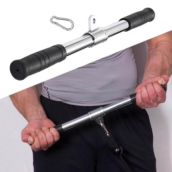 DIYネスストレートバーLATプルダウンバーケーブルマシンアタッチメント上腕三頭筋プレスダウンアクセサリーホームジムトレーニングトレーニング用