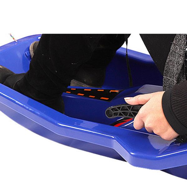 スノーソリ 2人用 プルロープ付き 子供用 冬 雪そり アウトドア , 濃紺