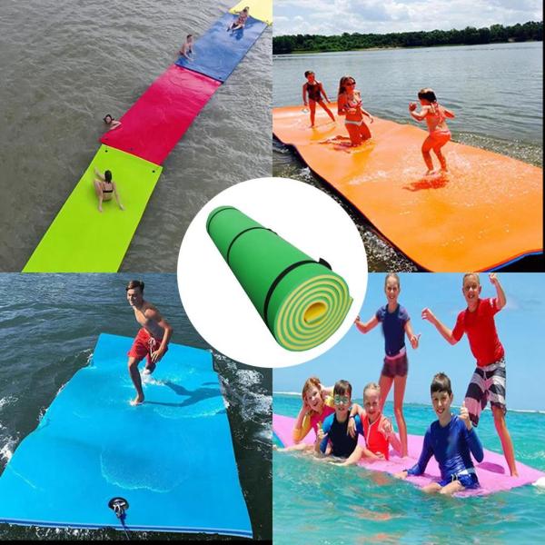 青黄 フローティングパッド ウォーターフローティングマット湖ビーチプールフロートラフト